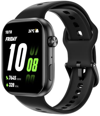 HONOR Watch 2i Smartwatch, 1.85 AMOLED Touchscreen, Bluetooth Call, SpO2 & Heart Rate Monitor, 109 Workout Modes, IP68 Waterproof, 14-Day Battery Life, Compatible with iOS & Android