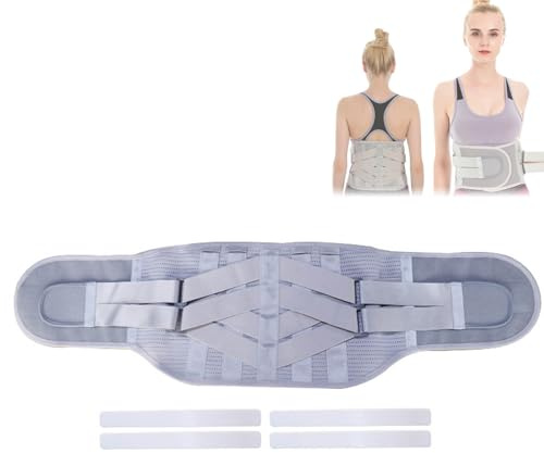 KFGISD, 4 ABS-broskstöd Flera elastiska bandage 3 typer av utbytbara packningar Andningsbart nättyg Ländryggsstöd L,Ryggstöd(XXLarge)