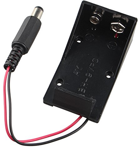 HALJIA 9 V Batterie Halter Box Case mit Stecker Kompatibel mit Arduino