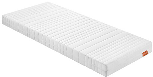 sleepling Kaltschaummatratze Basic 70, Matratze mit 7-Zonen Technologie, Härtegrad 3, Made in EU, Ökotex, 60 Grad waschbar, 90 x 200 x 16 cm, weiß