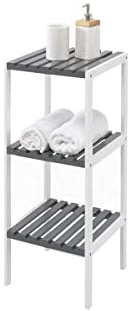 Kit Closet 2160021603 Badregal Natur 3 Etagen, grau/weiß 80 x 34 x 33