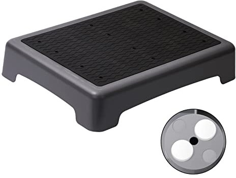 Fotree One Step Stool, Non-Slip Mobility Step Platform for Senior ＆ Adults, Safety Step Platform for Stair, Car, Bed, Chair, Shower, Bathtub, Outdoor, 3.5 Inch High Rise Stairs 440 Lbs Capacity