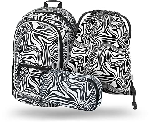 Baagl Schulrucksack Set Mädchen 3 Teilig Schultasche Grundschule - Mixture