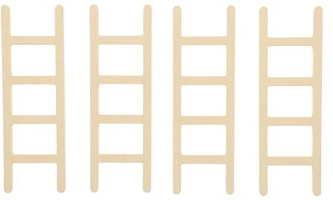Angoily 4pcs Mini Wooden Ladder Ladder Decoration for Desktop for Aesthetic Decor and House Accessories for Home