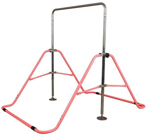 Fitvids Gymnastics Bar for Kids Height Adjustable Horizontal Kip Bar Folding Gymnastics Junior Training Bar