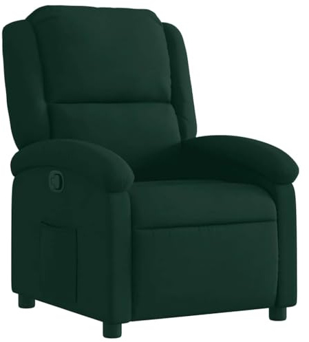 vidaXL Relaxsessel Dunkelgrün Samt