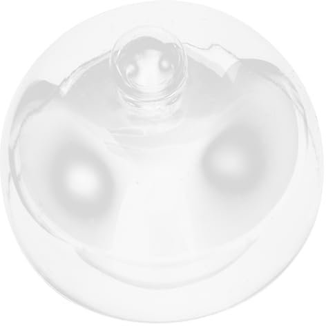 OUNONA Glass Cake Dome Cover 21cm Diameter 16cm Height Food Cover Dustproof Dessert Snack Protector for Kitchen and Party Use