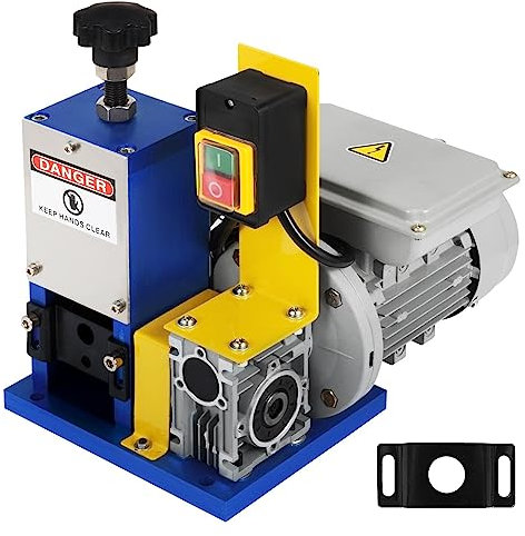 Elektrische Abisoliermaschine, tragbare Abisolierzange, Kabelabisolierer, 1,5–25 mm, 180 W, for das Recycling von Kupferschrott Um Ihre Bedürfnisse zu erfüllen (Color : 1 UK, Size : Dark Blue)