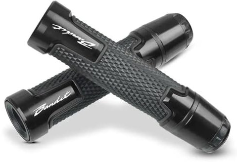 Motorrad Griffe Für Suzuki GSF 250 600 650 1200 1250 Bandit Zubehör Motorrad 7/8 22mm Universal Motorrad Griff Lenker Hand Bar Grip(Black)