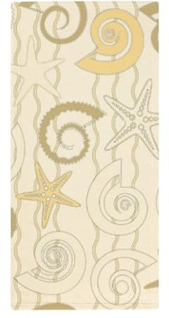 FZRTGOP Seestern Muschel Handtücher Schnelltrocknend Waschlappen Badetücher Handtuch Für Sport Spa Yoga 73x35cm