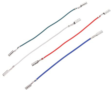 OSOLADY Lot De 4 Câbles Phono Rouges Blancs Et Verts pour Tourne-Disque Installation Facile Matériau Plastique Robuste