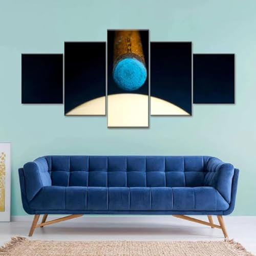 Leinwand Wandkunst Bilder Home Decor 5 Stück Billard Indoor-Sport (Ungerahmt 150 X 80 Cm) Gemälde Modulare Hd-Drucke Poster Wohnzimmer Schlafzimmer Hotelrestaurant Kinderzimmer-37480286155694