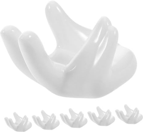CONGARTENO Portauovo in a Forma di Mano Set da 6 Pezzi Espositore per Uova Sode e Uova di Decorazione per da Cucina