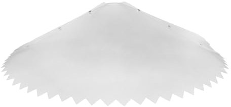 Outanaya Baffle Trasparente Per Mangiatoie Per Uccelli Con Seghettato Protezione Antiscoiattolo Per Pali Esterni Accessorio Resistente e Durevole Per Uccelli