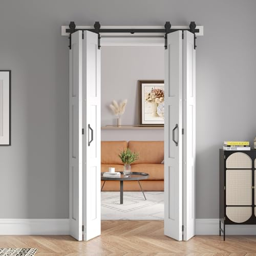 FREDBECK 48(12x4) x84 White Bifold Door 3 panles
