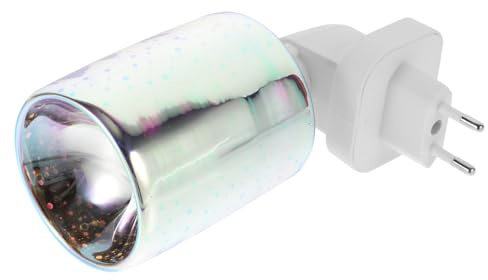 CONGARTENO Calentador De Velas De Vidrio 3D Colorido 220v Calefactor Eléctrico De Cera Aromática para Decoración De Hogar Sala De Estar Dormitorio y Meditación