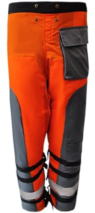 Yarryuter Pantalones de Protección para Motosierra, para Tareas de Corte y Uso Versátil. Cinturón Ajustable. Pantalones de Motosierra L.