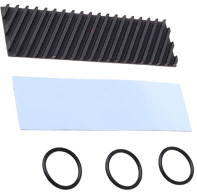 Cabilock Disipador de Calor para SSD M.2 2280 de Cobre Grafeno, Aleta de Enfriamiento Metálica Diagonal 1,5 Mm, Incluye Almohadilla Térmica, Refrigeración para Componentes Color Aleatorio