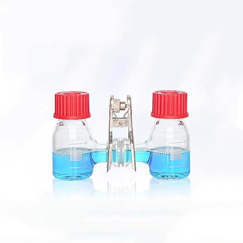 Reattore microbico a celle a combustibile a doppia camera, vetro borosilicato, resistente alle alte temperature e agli agenti chimici, 50 ml