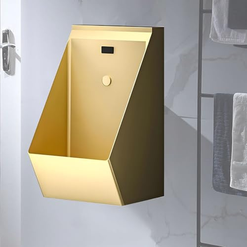 Orinatoio con sensore da parete, in acciaio inox, automatico, per uso commerciale in bar, hotel, appartamenti, centri commerciali, anti-odore, design a prova di schizzi