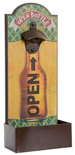 AVENUELAFAYETTE Décapsuleur Mural Vintage rétro Beer - 36 cm (Open)