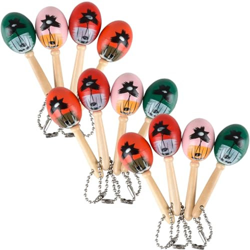 Rhode Island Novelty Mini Maraca Schlüsselanhänger 12 Stück