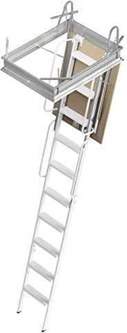 Scari 10430070110 Scala Retrattile Acciaio 70 x 110 cm Bianco