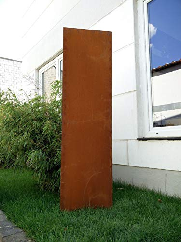 Zen Man Edelrost Garten Sichtschutz aus Metall Rost Gartenzaun Gartendeko edelrost Sichtschutzwand H180*50cm 031506-4