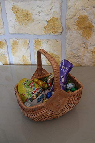 Marcus Handgeflochtener Osterkorb als Geschenk Kinderkorb Einkaufskorb Weidenkorb Pilzkorb Autokorb Präsentkorb Tragekorb Geschenkkorb