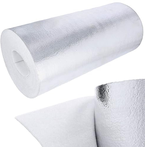 Heizkörper Reflexionsfolie 10m x 0,48m x 3mm Wandisolierung | Reflexionsplatte Reflektionsfolie Isoliermatten Thermomatte Alufolie Heizung Isolierung Dämmung Isolierfolie Dämmfolie