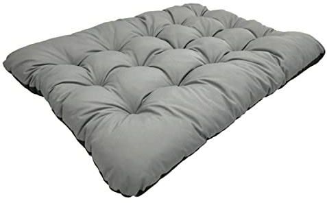 KingDog Prestige Wasserdichtes Hundekissen Hundematte Hundebett Wasserdichtes PVC-Codura Waschbar Antiallergisch (120x80cm, Grau)