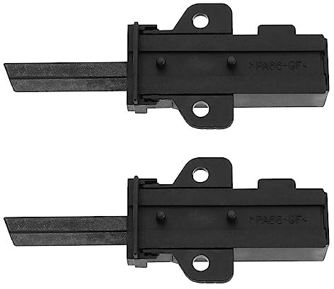 eMagTech 1 Paire de Balais de Charbon avec Support 4006020152 481281719419 Compatible avec AEG Compatible avec Electrolux Compatible avec Indesit Lave-linge