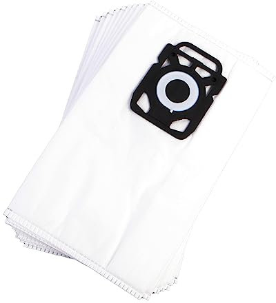 Lot de 10 sacs d'aspirateur de qualité supérieure pour Nilfisk Elite, King et Extreme Series - 4 couches, indéchirables même en cas d'humidité - Convient aux personnes souffrant d'allergies