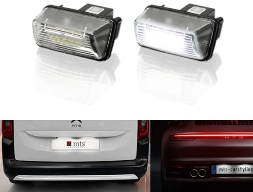 MTS Individual - LED Kennzeichenbeleuchtung Nummernschildbeleuchtung Kennzeichen Leuchten Lampen,CanBus fehlerfrei 6000K (Passend für Citroen Berlingo Jumpy...)