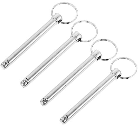 Toyvian Sicherheitsverriegelungsstift-Set 4-teilig Stift für Oberteile 8 X 80 Mm Karbonstahl Ziehringe