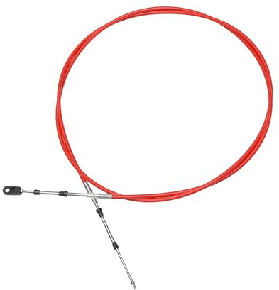 QUARKZMAN 300cm 10FT 33C/3300 Marine Boot Gas- und Schaltzug Rot