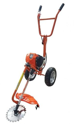 DESBROZADORA Daewoo BC4400-4 - 35.8CC, 4Tiempos, 4MM, 14Kgs, 1HP, 7500RPM, 4T, Ruedas, Acero, Naranja, Gas, Practico y Duradero