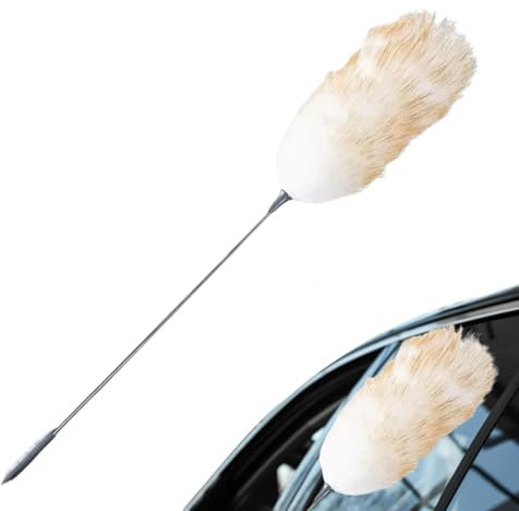 Faser-Staubwedel, Auto-Innen-Staubwedel – Staubreiniger für mit langem Griff | Waschbarer Staubentferner für das Armaturenbrett des Werkzeugs