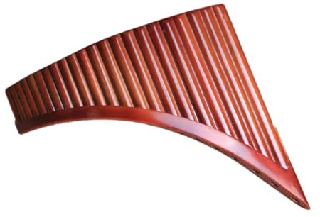 Panflöte 22/25 Pfeife Professionelle Leistung Bitter-Bambus-Panflöte Box Aus Aluminiumlegierung Linke Hand Lange Pfeife Bass(F,25)