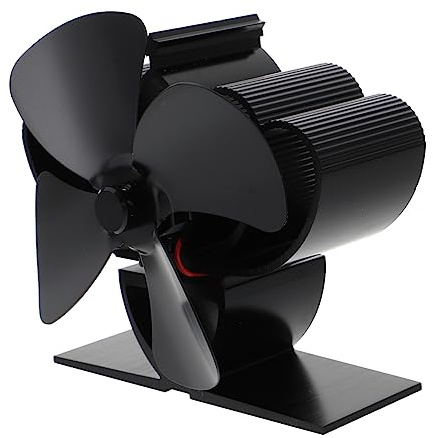 CHILDWEET Heat-powered Log Burner Fan Silent Mini Stove Fan for Efficient Warm Air Circulation