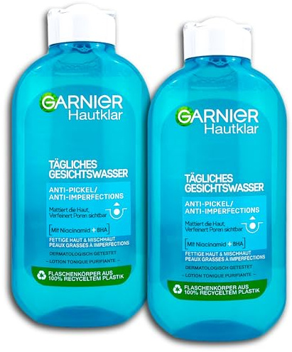 2-pack Garnier hudvänlig daglig ansiktsvatten anti-pick 2 x 200 ml
