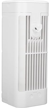 Tragbare Klimaanlage, Mini-Klimaanlage mit Ventilator, 3-stufiger Tischventilator, kleine tragbare Klimaanlage mit Kühlnebel und Nachtlicht für Büro, Wohnzimmer und Schlafzimmer