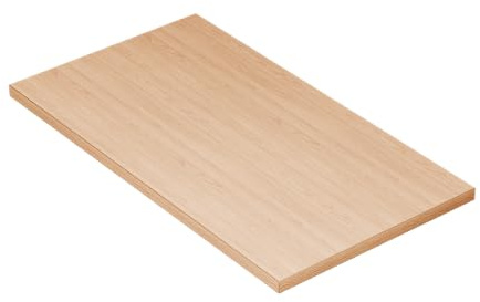 KESSLER PRO Pannello truciolato 28 mm, 90 x 50 cm, piano per mobili fai da te, per cucina, garage o officina con bordi in ABS rinforzati, rovere Hikora