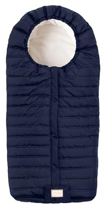 Nuvita Moovo 9658 Junior Slender | Sacco universale per passeggino | Massima Protezione dal Freddo da 6 a 36 Mesi (100cm) |Ultra Sottile, Leggero e Protettivo fino a -10°C | Blu Notte