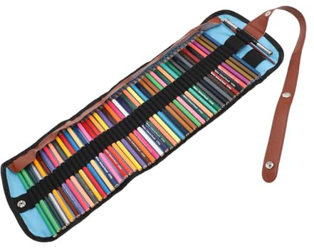 GLOGLOW 50 Lápices de Acuarela, Lápices de Color Núcleo de Agua Preharpado de Dibujo Soluble con Bolsas de Extensor de Afirmador de Lápiz para Colorear Capas de Mezcla 50 de Acuarela,