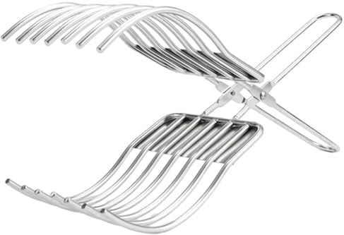NiuLumea Pinze per arrosto in acciaio inox per affettare carne, pane, verdure, 28 x 9,3 cm, lavabili in lavastoviglie, argento
