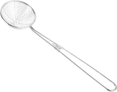 VALICLUD Écumoire en Fil D'acier Inoxydable avec Poignée, Passoire pour Petits Aliments et Fruits, Grosse Capacité, Facile à Nettoyer, pour Cuisson et Friture Strainer
