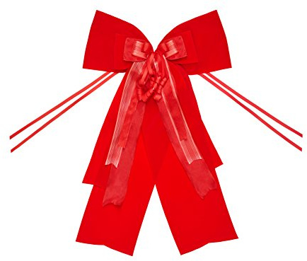 Schleifenparadies wetterfeste große neutrale, Elegante und auffallende Auto- Geschenkschleife 50 mal 60 cm