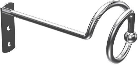 INTERDECO Drapierhaken/Raffhaken Metall in Chrom (2 Paar)