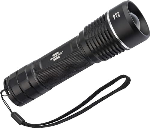 Brennenstuhl LuxPremium Akku-Fokus LED-Taschenlampe TL 1200 AF IP67 / Taschenleuchte mit heller CREE-LED (stufenloser Fokus, 1250 lm, 220m Leuchtweite, max. 15h Leuchtdauer)